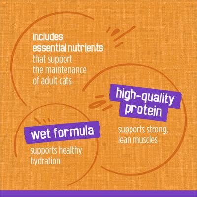 Meaty Bits Chicken Dinner Chunks in Gravy Canned Wet Multi Cat Food, 13.5-oz can, 12 count