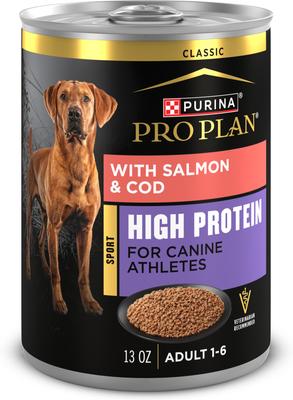Comida húmeda para perros Sport High Protein Turkey, Lamb & Venison Entrée, lata de 13 oz, caja de 12