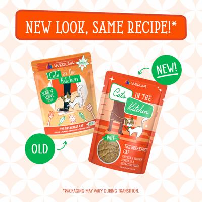 Cats in the Kitchen The Breakfast Cat with Chicken & Pumpkin Grain-Free Cat Food Pouches, 3-oz pouch, case of 12