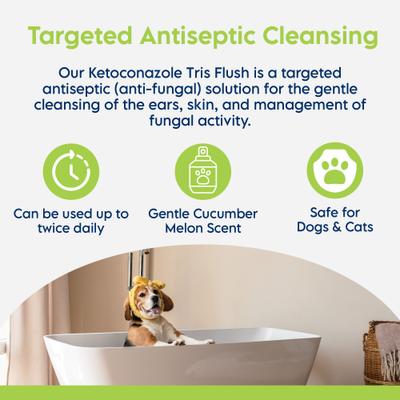 Keto-C Tris Dog & Cat Flush, White, 12-fl oz bottle