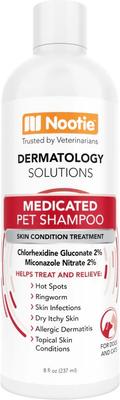 Champú antimicrobiano medicado para perros, botella de 8 onzas líquidas