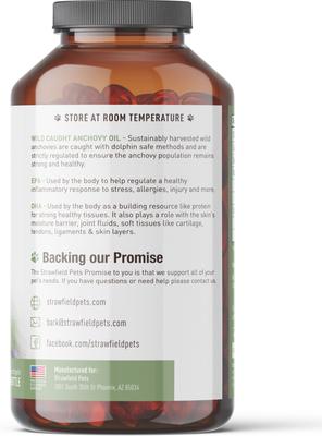 Omega-3 Soft Gels Dog Supplement, 250 count