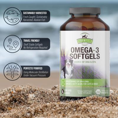 Omega-3 Soft Gels Dog Supplement, 250 count