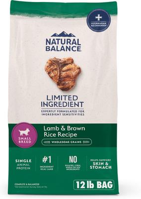Limited Ingredient Lamb & Brown Rice Small Breed Bites Recipe Dry Dog Food, 4-lb bag