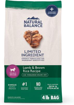 Limited Ingredient Lamb & Brown Rice Small Breed Bites Recipe Dry Dog Food, 4-lb bag
