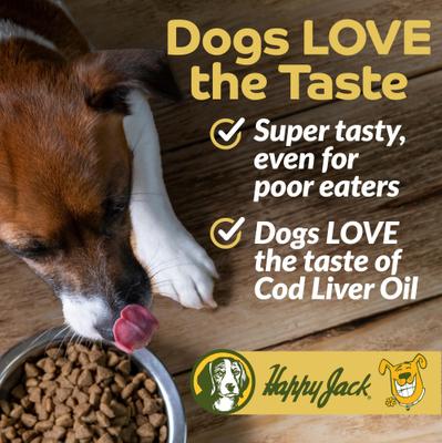 Cod Liver Fish Oil Skin & Coat Omega 3 Supplement for Dogs, for Joint, 16-fl oz bottle