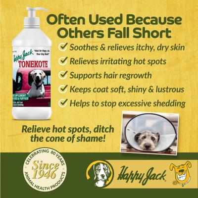 Tonekote Itch Relief Skin & Coat Supplement Oil for Dogs, 16-fl oz bottle