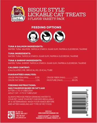 Galletas líquidas para lamer Combo para gatos, bolsa de 1.4 oz, 12 unidades