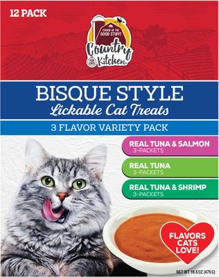 Combo Liquid Bisque Lickable Cat Treats, 1.4-oz pouch, 12 count