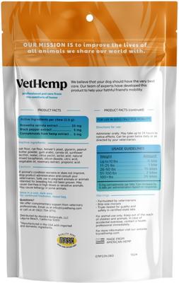 Broad-Spectrum Hemp Extract Mobility Soft Chews for Dogs, 60 count