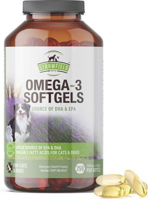 Omega-3 Soft Gels Dog Supplement, 250 count