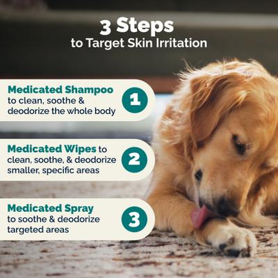 Dermabliss Medicated Anti-Bacterial & Anti-Fungal Chlorhexidine Infection Dog & Cat Skin Spray, 8-oz bottle