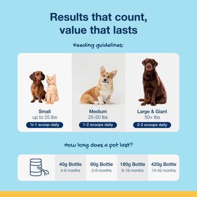 PlaqueOff Powder Cat Supplement, 40g bottle