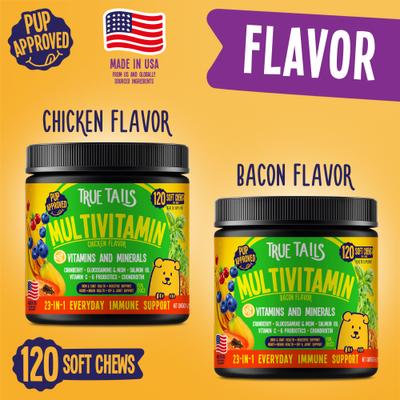 Multivitamin Chicken Flavor Soft Chew for Dogs, 120 count