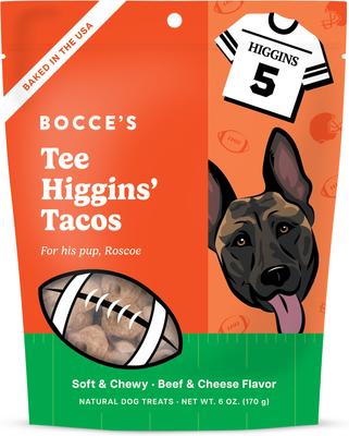Tee Higgins’ Tacos Beef Adult Soft & Chewy Dog Treats, 6-oz bag