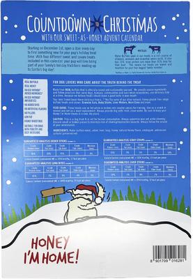 Countdown to Christmas Holiday Advent Calendar Buffalo Grain-Free Adult Dehydrated Dog Treats, 4.97-oz box