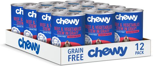 Stews Beef & Vegetables in Gravy Grain-Free Canned Dog Food (FORMERLY AMERICAN JOURNEY), 12.5-oz can, bundle of 24