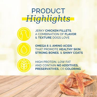 Sliced Chicken Breast Tenders Dog Treats, 2-lb jar