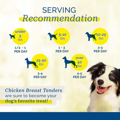 Sliced Chicken Breast Tenders Dog Treats, 2-lb jar