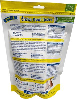 Sliced Chicken Breast Tenders Dehydrated Dog Treats, 8-oz bag