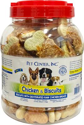 Chicken & Biscuits Recipe Mini Dog Treats, 2.5-lb jar