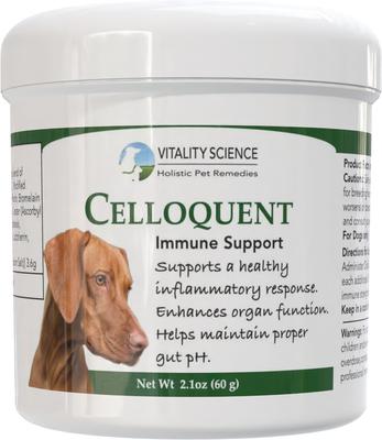 Celloquent Multi-Nutrient Immune Support Powder Supplement for Dogs, 120-gr