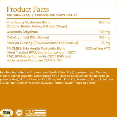 Allergy & Immune Support Soft Chew Supplement for Dogs, 30 count