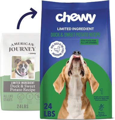 Limited Ingredient Duck & Sweet Potato Recipe Grain-Free Dry Dog Food (FORMERLY AMERICAN JOURNEY), 24-lb bag