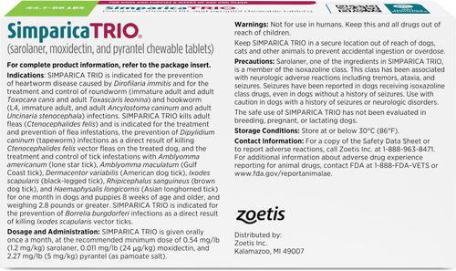 Chewable Tablet for Dogs, 44.1-88 lbs, (Green Box), 6 Chewable Tablets (6-mos. supply)