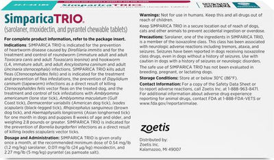 Chewable Tablet for Dogs, 22.1-44.0 lbs, (Teal Box), 1 Chewable Tablet (1-mo. supply)