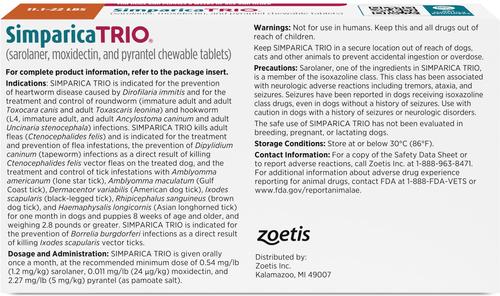 Chewable Tablet for Dogs, 11.1-22.0 lbs, (Caramel Box), 6 Chewable Tablets (6-mos. supply)