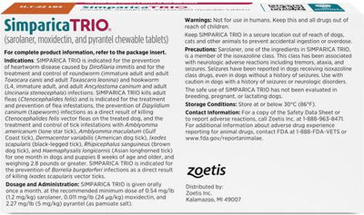 Chewable Tablet for Dogs, 11.1-22.0 lbs, (Caramel Box), 6 Chewable Tablets (6-mos. supply)