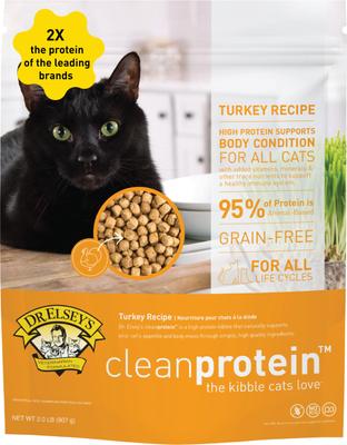 cleanprotein Turkey Kibble Cat Dry Food, 2-lb bag