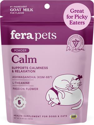 Calm Goat Milk Powder Supplement for Dogs & Cats, 6.34-oz pouch