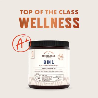 8 in 1 Duck Flavored Chew Supplement for Dogs, 90 count