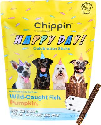 Birthday Celebration Adult Fish & Pumpkin Grain-Free Soft Jerky Dog Treats, 5-oz bag