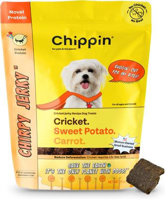 Chirpy Jerky Cricket Sweet Potato Carrot Grain-Free Soft & Chewy Dog Treats, 5-oz bag