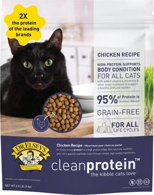 cleanprotein Turkey Kibble Cat Dry Food, 2-lb bag