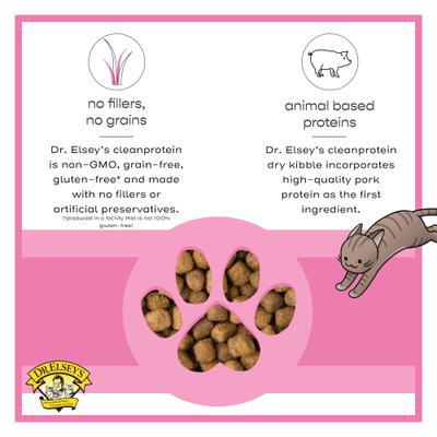 cleanprotein Pork Kibble Cat Dry Food, 2-lb bag