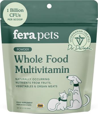 Whole Food Multivitamin Powder Topper for Dogs & Cats, 3.7-oz pouch