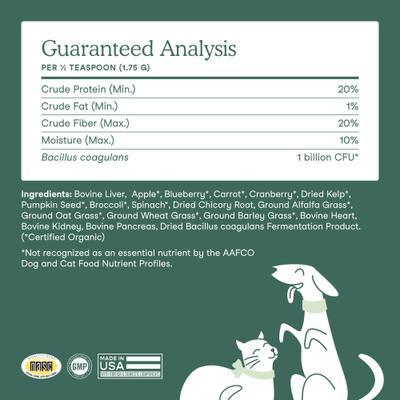 Whole Food Multivitamin Powder Topper for Dogs & Cats, 3.7-oz pouch