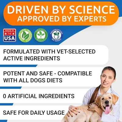 Liquid Glucosamine + Collagen Hip & Joint Supplement for Dogs, 16-fl oz bottle