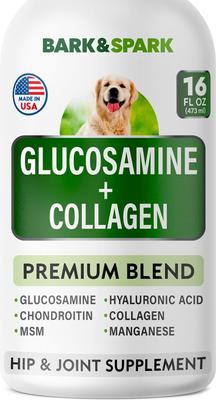 Liquid Glucosamine + Collagen Hip & Joint Supplement for Dogs, 16-fl oz bottle