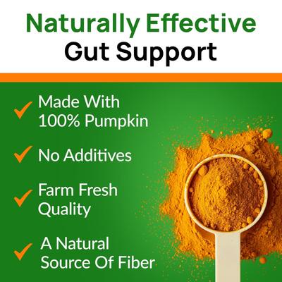 Pumpkin Powder Fiber Supplement for Dogs, 8-oz jar