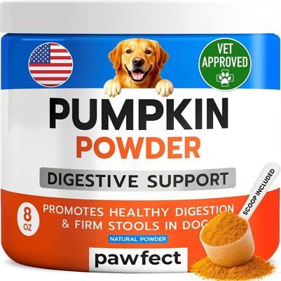 Pumpkin Powder Fiber Supplement for Dogs, 8-oz jar