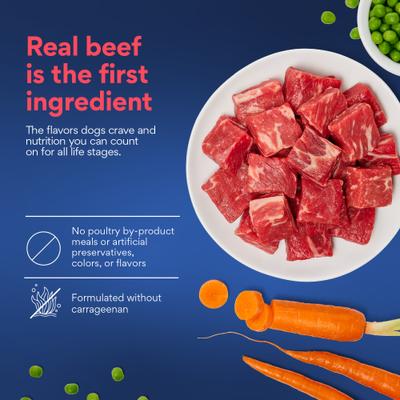 Stews Beef & Vegetables in Gravy Grain-Free Canned Dog Food (FORMERLY AMERICAN JOURNEY), 12.5-oz can, bundle of 24