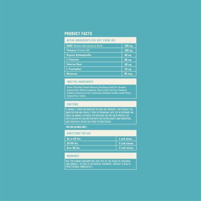 Duck Flavored Calming Soft Chew Supplement for Dogs, 60 count