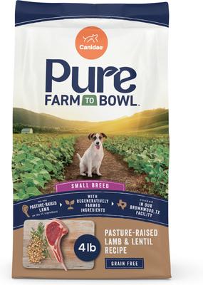 Pure Farm To Bowl Small Breed Pasture-Raised Lamb & Lentil Recipe Dry Dog Food, 4-lb bag