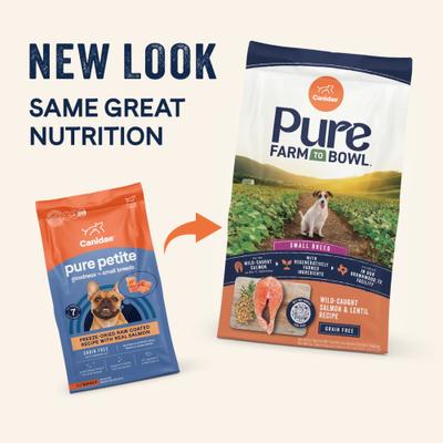 Pure Farm To Bowl Small Breed Wild-Caught Salmon & Lentil Recipe Dry Dog Food, 4-lb bag