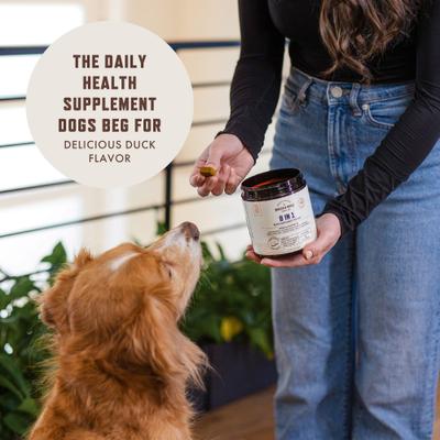 8 in 1 Duck Flavored Chew Supplement for Dogs, 90 count